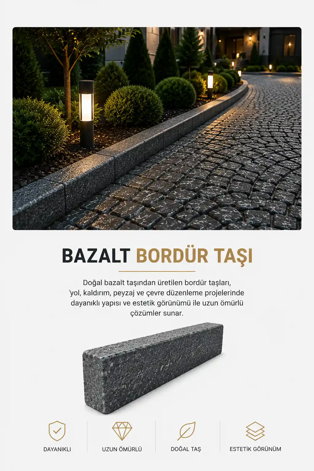 Diyarbakır Bazalt Küp Taş Uygulamaları Dinç Granit Yapı