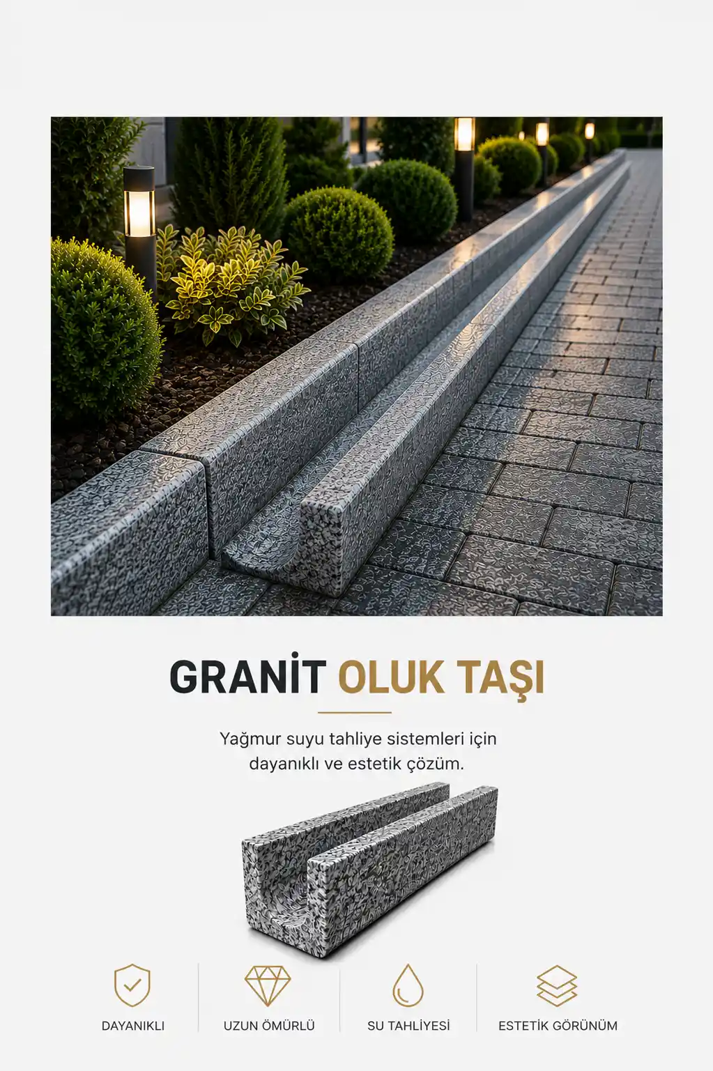 Diyarbakır Granit Oluk Taşı Uygulamaları Dinç Granit Yapı